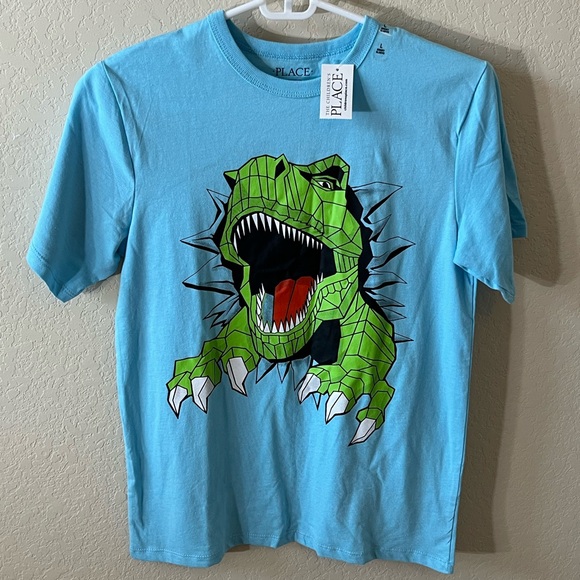 2 Pack Boy The Children's Place Blue and Pink Short Sleeve Tees - Picture 3 of 6